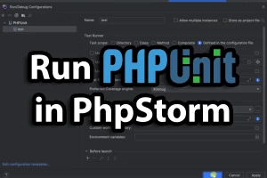 Run PhpUnit in PhpStorm